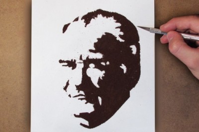 Gazi Mustafa Kemal ATATÜRK'ün Mükemmel Kahve Portresi